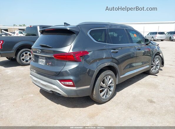 5NMS33AD3LH201849 2020 HYUNDAI SANTA FE Gray Задня права чверть