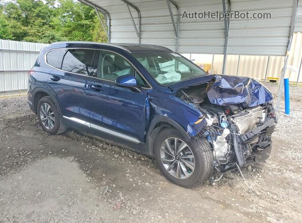5NMS33AD3LH254163 2020 HYUNDAI SANTA Blue Delantero derecho