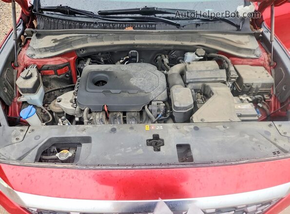 5NMS33AD4KH006941 2019 HYUNDAI SANTA Красный Вид подкапотного пространства