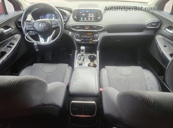 5NMS33AD4KH006941 2019 HYUNDAI SANTA Красный Вид панели приборов