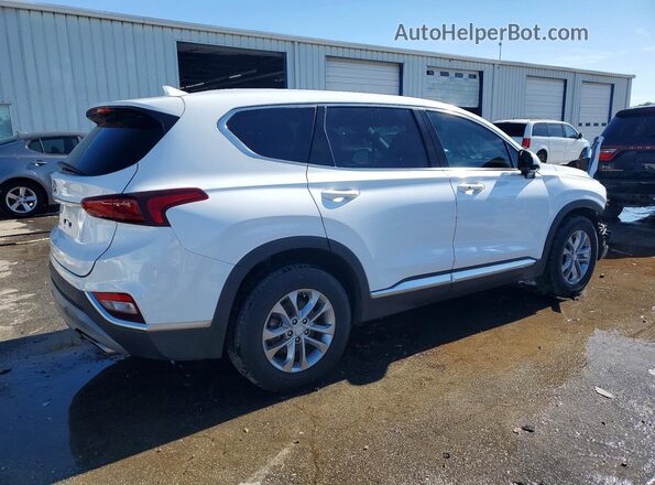 5NMS33AD5KH063634 2019 HYUNDAI SANTA White Задня права чверть
