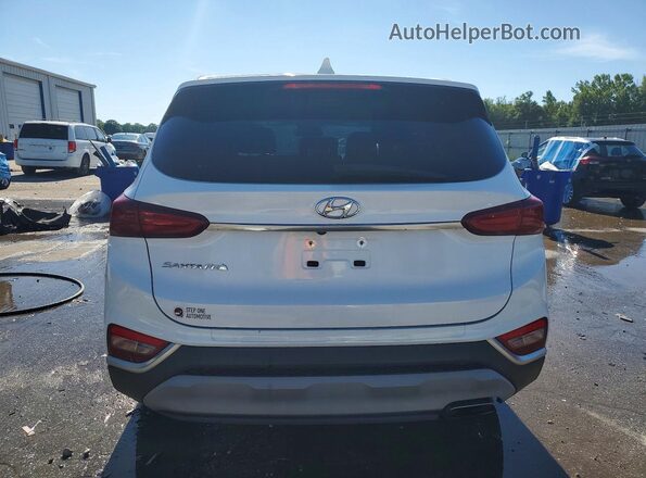 5NMS33AD5KH063634 2019 HYUNDAI SANTA White Вид ззаду