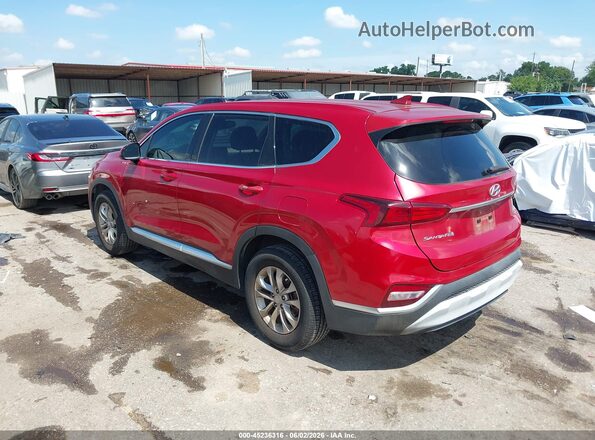 5NMS33AD5KH102982 2019 HYUNDAI SANTA FE Red Rear left
