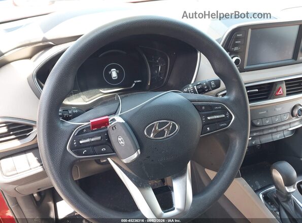 5NMS33AD5KH102982 2019 HYUNDAI SANTA FE Red Dashboard view