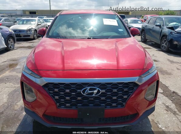 5NMS33AD5KH102982 2019 HYUNDAI SANTA FE Red Rear interior view