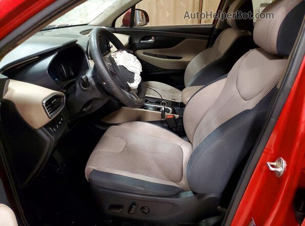 5NMS33AD5LH300348 2020 HYUNDAI SANTA Red Vista interior delantera