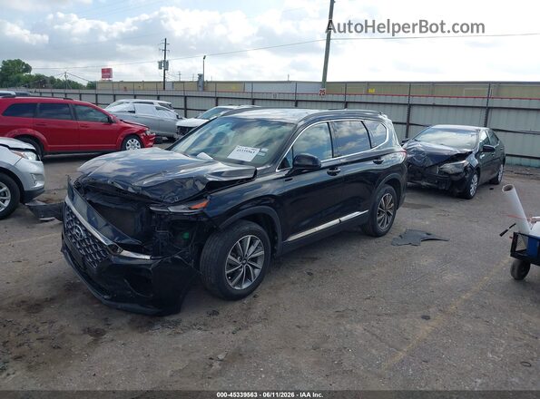 5NMS33AD6KH031906 2019 HYUNDAI SANTA FE Black Передня ліва чверть