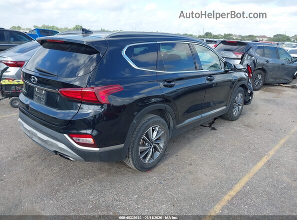 5NMS33AD6KH031906 2019 HYUNDAI SANTA FE Black Задня права чверть