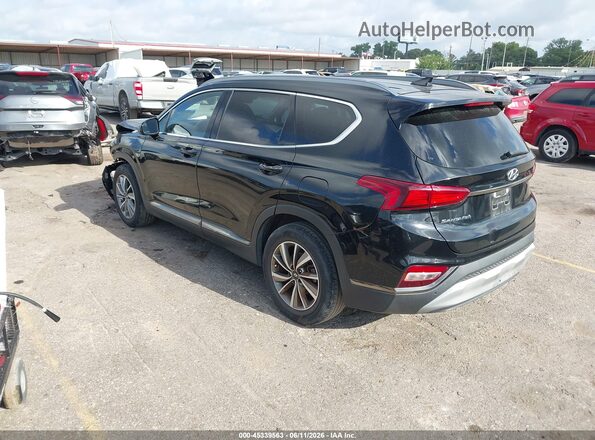 5NMS33AD6KH031906 2019 HYUNDAI SANTA FE Black Задня ліва чверть