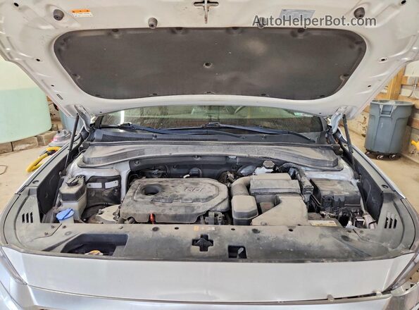 5NMS33AD6KH062055 2019 HYUNDAI SANTA Серебряный Вид подкапотного пространства