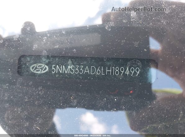5NMS33AD6LH189499 2020 HYUNDAI SANTA FE Gray 