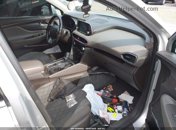 5NMS33AD7KH002155 2019 HYUNDAI SANTA FE Silver წინა სალონის ხედი