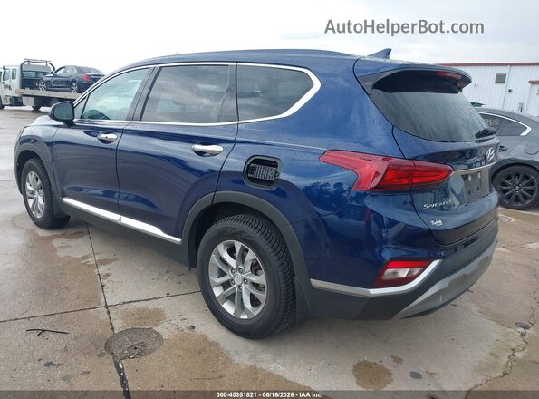 5NMS33AD7LH153708 2020 HYUNDAI SANTA FE Blue Задня ліва чверть