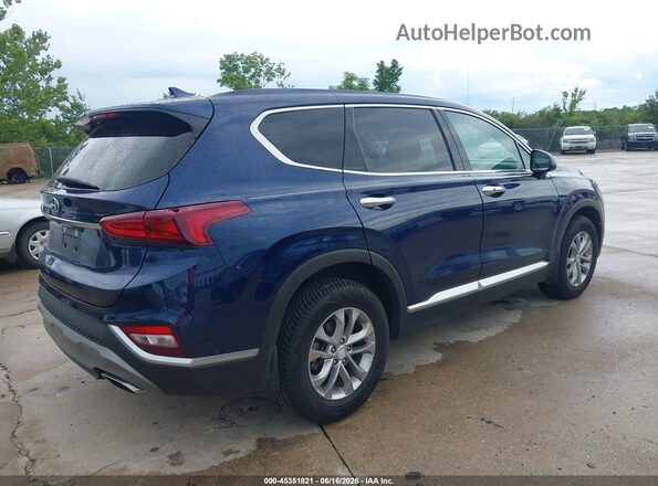 5NMS33AD7LH153708 2020 HYUNDAI SANTA FE Blue Задня права чверть