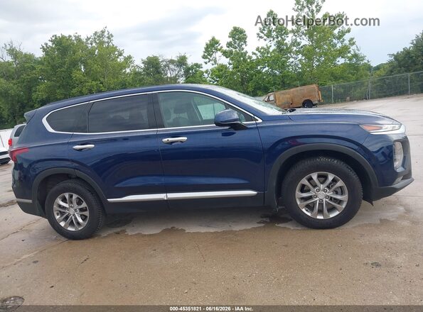 5NMS33AD7LH153708 2020 HYUNDAI SANTA FE Blue Вид задньої частини салону