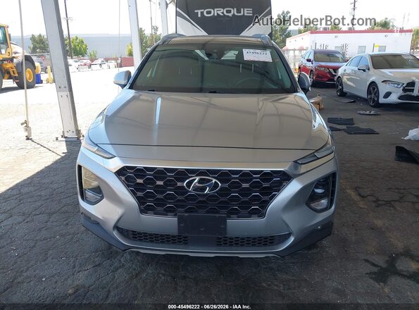 5NMS33AD7LH184828 2020 HYUNDAI SANTA FE Silver Սալոնի հետևի տեսք