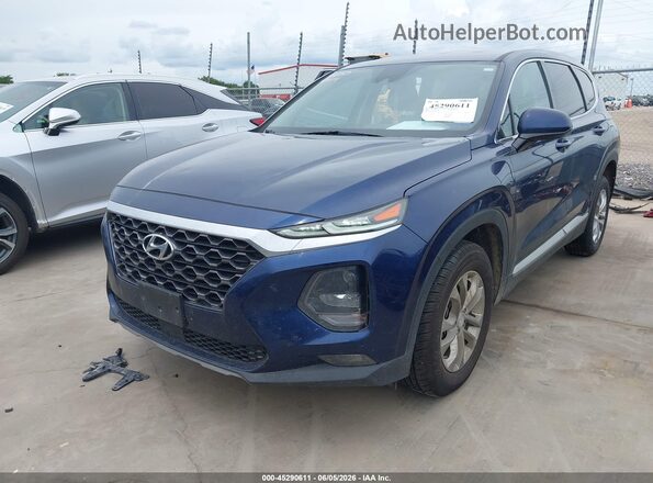 5NMS33AD7LH299476 2020 HYUNDAI SANTA FE Dark Blue Передняя левая четверть