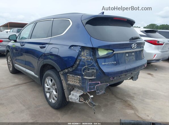 5NMS33AD7LH299476 2020 HYUNDAI SANTA FE Dark Blue Задняя левая четверть