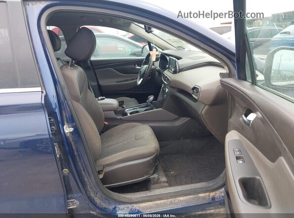 5NMS33AD7LH299476 2020 HYUNDAI SANTA FE Dark Blue Вид салона спереди