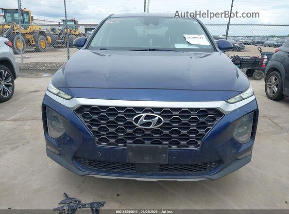 5NMS33AD7LH299476 2020 HYUNDAI SANTA FE Dark Blue Вид задней части салона