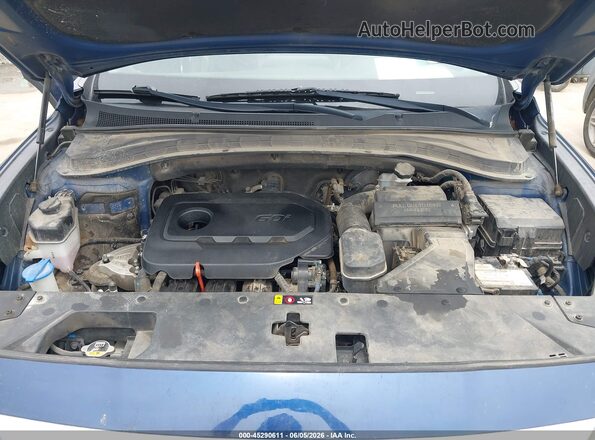 5NMS33AD7LH299476 2020 HYUNDAI SANTA FE Dark Blue Вид сзади