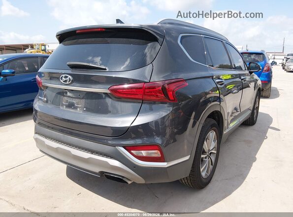 5NMS33AD7LH304823 2020 HYUNDAI SANTA FE Gray Задня права чверть