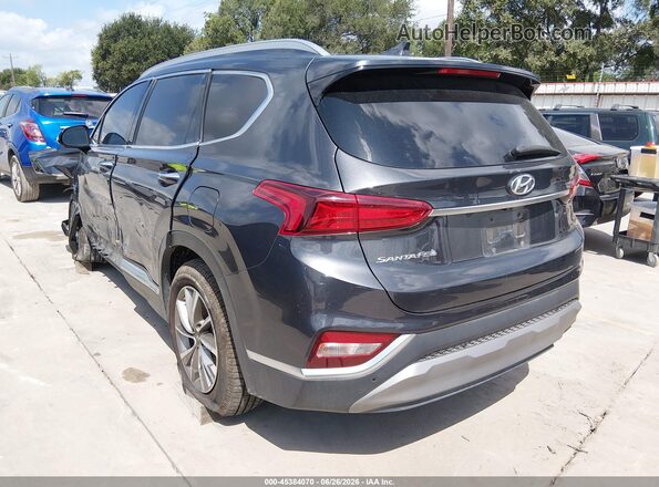5NMS33AD7LH304823 2020 HYUNDAI SANTA FE Gray Задня ліва чверть