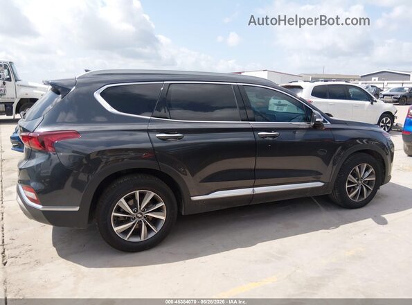 5NMS33AD7LH304823 2020 HYUNDAI SANTA FE Gray Вид задньої частини салону