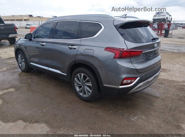 5NMS33AD8LH142541 2020 HYUNDAI SANTA FE Gray Trasero izquierdo