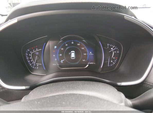 5NMS33AD8LH142541 2020 HYUNDAI SANTA FE Gray Vista de los asientos traseros