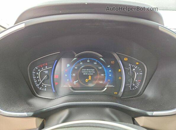 5NMS33AD8LH202592 2020 HYUNDAI SANTA Black Vista del cuadro de instrumentos