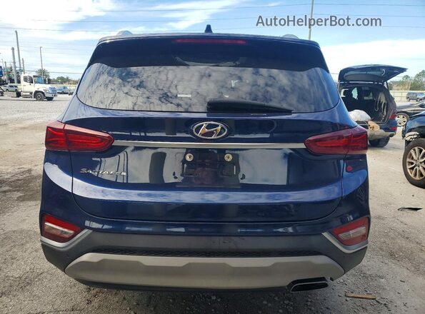 5NMS33AD8LH212393 2020 HYUNDAI SANTA Blue Widok z tyłu