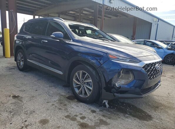 5NMS33AD8LH212393 2020 HYUNDAI SANTA Blue Przód prawy