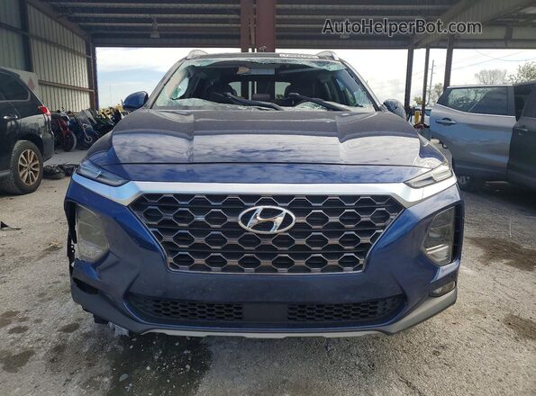 5NMS33AD8LH212393 2020 HYUNDAI SANTA Blue Widok z przodu