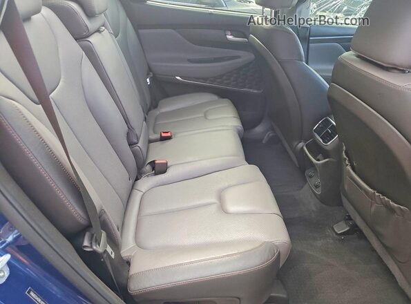 5NMS33AD8LH212393 2020 HYUNDAI SANTA Blue Widok wnętrza z tyłu