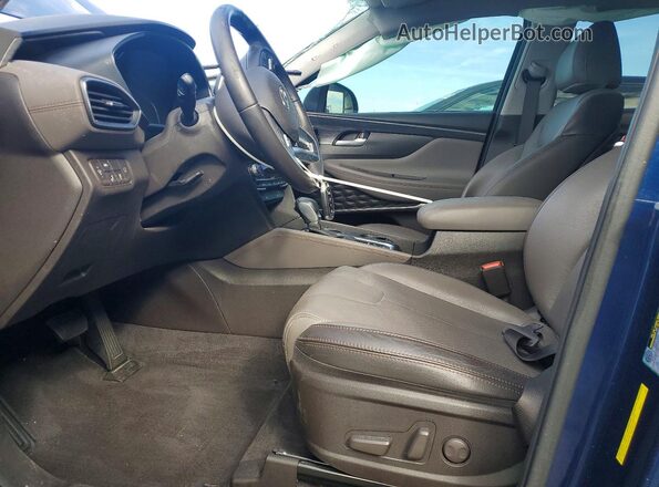 5NMS33AD8LH212393 2020 HYUNDAI SANTA Blue Widok wnętrza z przodu