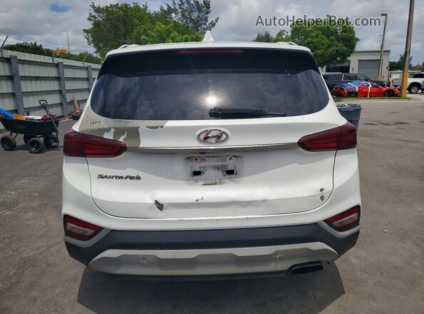 5NMS33AD9KH118571 2019 HYUNDAI SANTA White Widok z tyłu