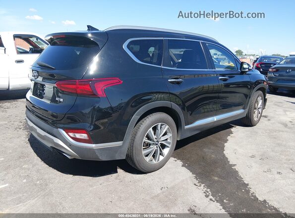5NMS33AD9LH210295 2020 HYUNDAI SANTA FE Black Задня права чверть