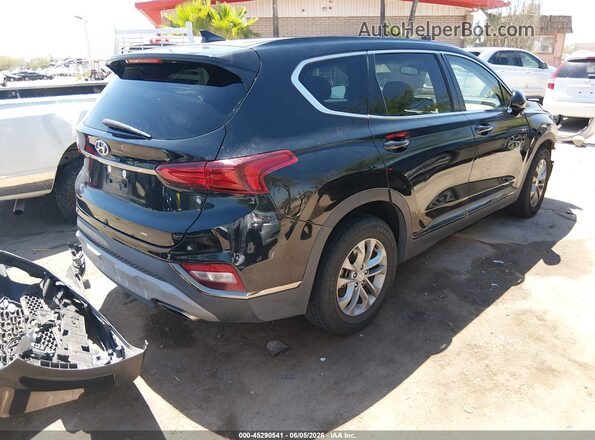 5NMS33ADXKH041497 2019 HYUNDAI SANTA FE Black Trasero derecho