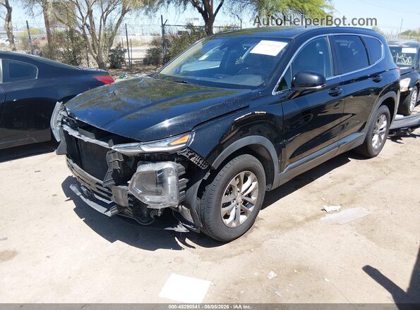 5NMS33ADXKH041497 2019 HYUNDAI SANTA FE Black Vista tres cuartos delantera izquierda