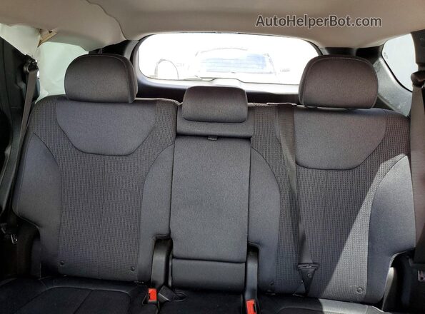 5NMS33ADXKH065802 2019 HYUNDAI SANTA Silver უკანა სავარძლების ხედი