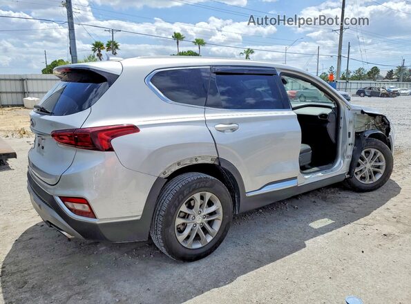 5NMS33ADXKH065802 2019 HYUNDAI SANTA Silver უკანა მარჯვენა