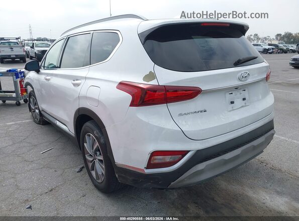 5NMS33ADXLH205042 2020 HYUNDAI SANTA FE White Հետևի ձախ