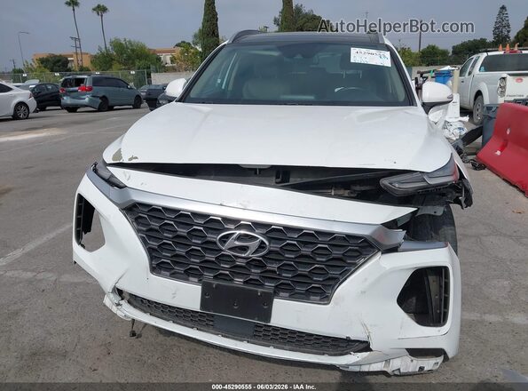 5NMS33ADXLH205042 2020 HYUNDAI SANTA FE White Սարքավորումների վահանակի տեսք
