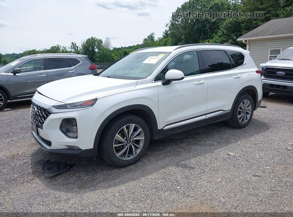 5NMS33ADXLH212458 2020 HYUNDAI SANTA FE Белый Передняя левая четверть