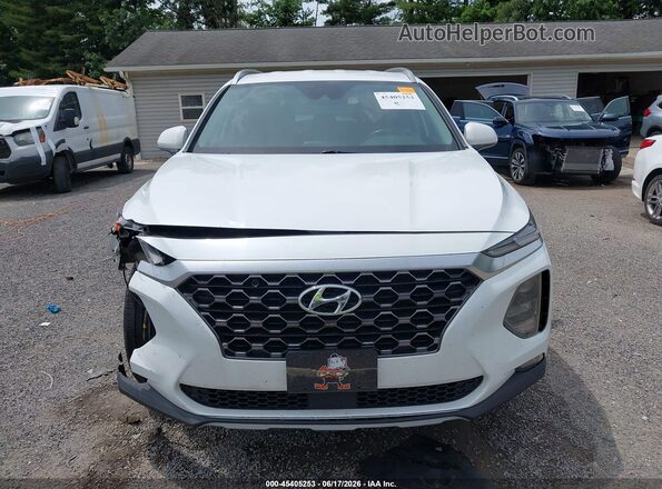 5NMS33ADXLH212458 2020 HYUNDAI SANTA FE Белый Вид задней части салона