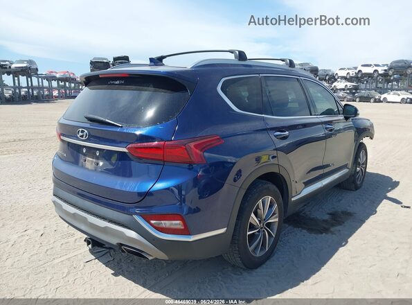 5NMS33ADXLH299231 2020 HYUNDAI SANTA FE Blue Rear right