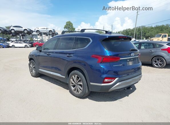 5NMS33ADXLH299231 2020 HYUNDAI SANTA FE Blue Rear left