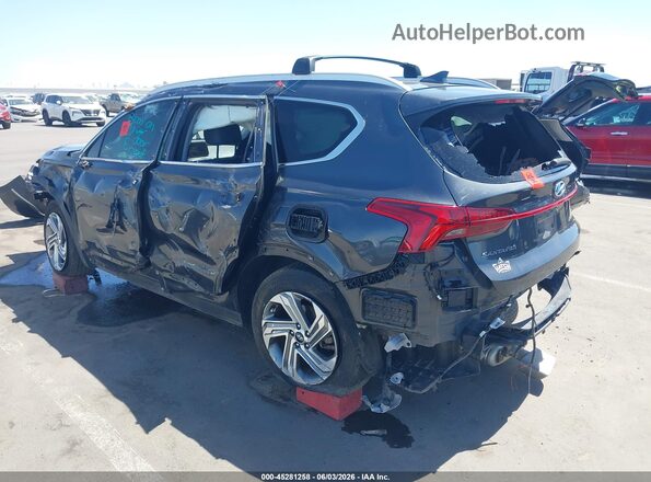 5NMS34AJ0NH457980 2022 HYUNDAI SANTA FE Gray Rear left