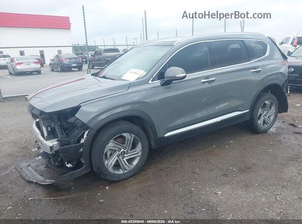 5NMS34AJ2MH309859 2021 HYUNDAI SANTA FE Gray Front left